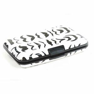 NEW‎ Mustaches Aluminum Accordion Slim Wallet ID Theft Resistant Card Holder